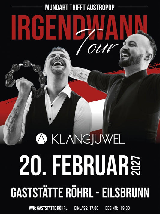 Austropopabend 20.02.2027 mit "Klangjuwel"